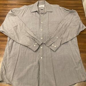Brooks Brothers Men's grey button up shirt size 17 | 34/35 Arm Length